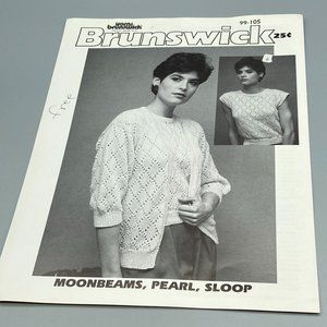 Vintage Patterns Brunswick Yarns Moonbeams Pearl Sloop Knits Volume 99-105